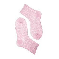 Носки для девочки ажурные бамбук розовый
